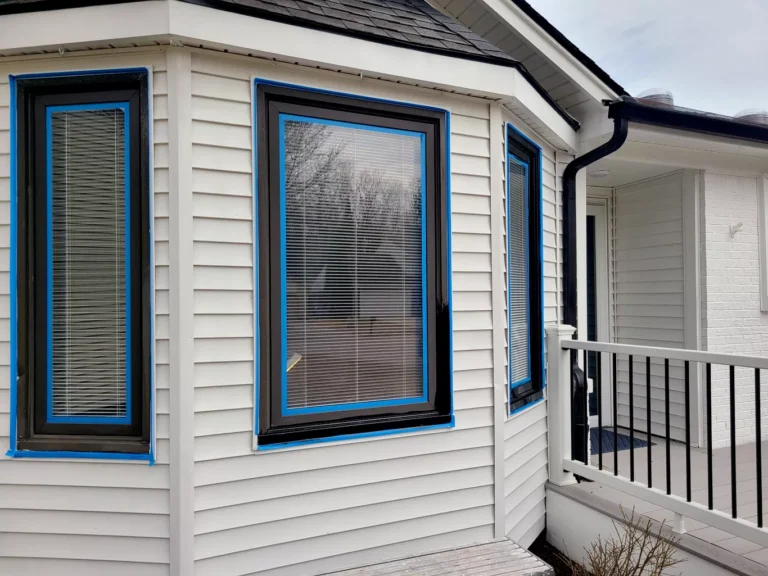Exterior Painting Ranch House prep work DLux Panting